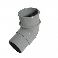 FloPlast 50mm Miniflo Downpipe 112.5° Offset Bend Grey