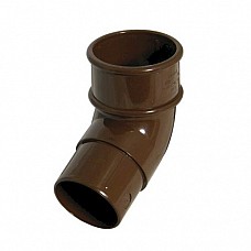 FloPlast 50mm Miniflo Downpipe 112.5° Offset Bend Brown