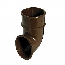 FloPlast 50mm Miniflo Downpipe Shoe Brown