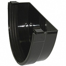Floplast Xtraflo 170mm Gutter External Stopend - Black