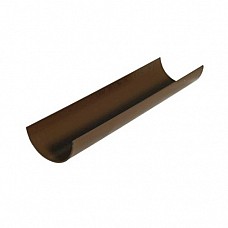 76mm x 2m Miniflo Gutter - Brown