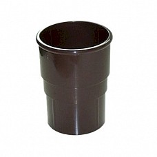 FloPlast 50mm Miniflo Downpipe Socket - Brown