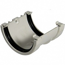 Union Bracket - Floplast 76mm Miniflo Gutter - White