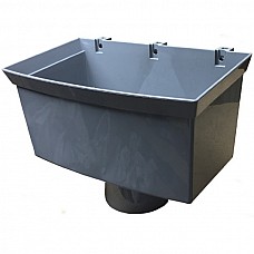 110mm Pipe Hopper Head Grey