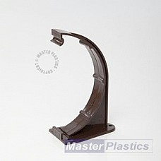 150mm Brown Half Round - Gutter Support Brackets for Poly Pipe Industrial Gutter