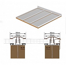 5m Long x 2.2m Wide Polycarbonate Roof Kit