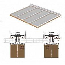 5m Long x 2.9m Wide Polycarbonate Roof Kit