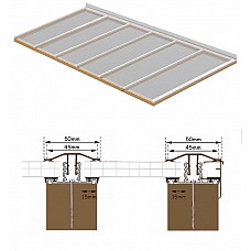 5m Long x 4.2m Wide Polycarbonate Roof