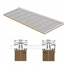 5m Long x 5.6m Wide Polycarbonate Roof