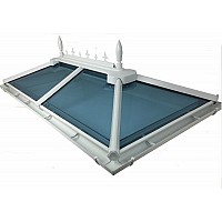 Flat Roof Glass Rooflight (Up to 1.0m x 2.0m) – Made to Measure Skylight with Optional Guttering & Welded Cills Flat Roof Glass Rooflight (Up to 1.0m x 2.0m) – Made to Measure Skylight with Optional Guttering & Welded Cills