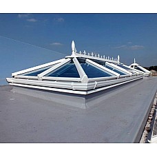 Flat Roof Glass Skylight (Up to 2.0m x 3.5m) – Made to Measure with Optional Welded Cills & Guttering