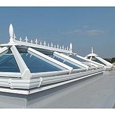 Flat Roof Glass Skylight (Up to 2.5m x 3.5m) – Made to Measure with Optional Welded Cills & Guttering