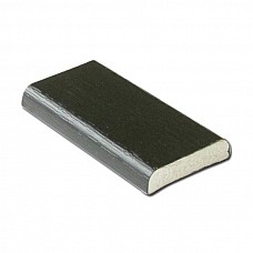 25mm x 5mm Black Ash Foiled uPVC D-Section Trim - 5m Length