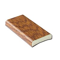 25mm Light Oak Foiled uPVC D-Section Trim - 5m Length