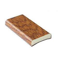 25mm Light Oak Foiled uPVC D-Section Trim - 5m Length