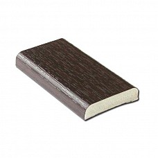 Rosewood 25mm uPVC D-Section Trim - 5m Length