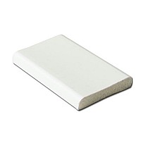 White 25mm uPVC D-Section Trim - 5m Length