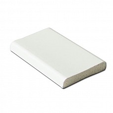 White 25mm uPVC D-Section Trim - 5m Length