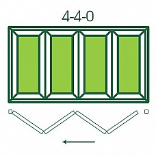 Made-to-Measure UPVC 4 Pane Bi-Fold Folding Door - Custom Sizes, A-Rated