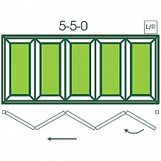Made-to-Measure UPVC 5 Pane Bi-Fold Folding Door – Custom Sizes, A-Rated, Secure & Modern Design