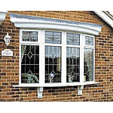 1.8m GRP White Window Bow Canopy 