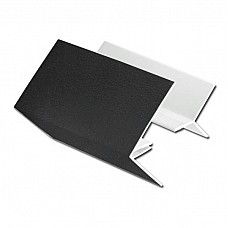 Black uPVC 2 Part External Corner Cladding Trim