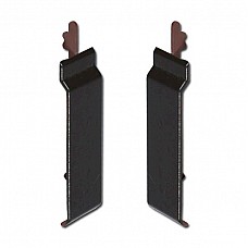 Black Ash uPVC Open-V Cladding Joint Covers 100mm