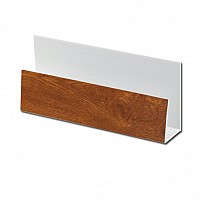Light Oak uPVC 5m Edge Trim / Cladding U-Trim - For Shiplap Cladding