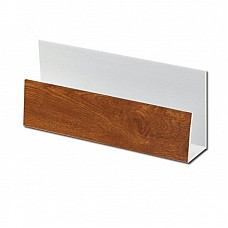 Light Oak uPVC 5m Edge Trim / Cladding U-Trim - For Shiplap Cladding
