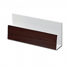 Rosewood uPVC Cladding U-Trim - 5m Length for Side Edge Finishing