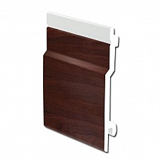 Rosewood uPVC Open-V Cladding 100mm - 5m Length for Decorative & Protective Surface