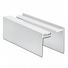 White uPVC Shiplap 2-Part U-Channel Trim - 5m Length