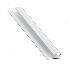 White uPVC Shiplap Centre Joint Trim - H Section - 5m