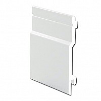White uPVC Shiplap Open V Cladding 100mm - 5m