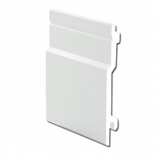 White uPVC Shiplap Open V Cladding 100mm - 5m