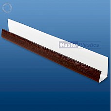 Shiplap Edge Trim Mahogany - 5m Length | uPVC Side Edge Trim for Expansion