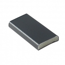 25mm Dark Grey Foiled uPVC D-Section Trim - 5m Length