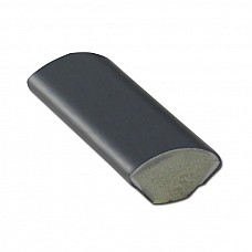 12mm Dark Grey Foiled uPVC Quadrant Trim (RAL 7016) - 5m Length