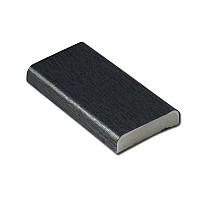 25mm uPVC D-Section Trim - Anthracite Grey RAL 7016, 5m