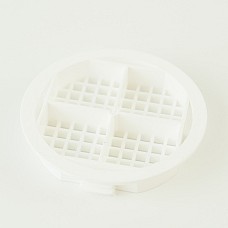 White 68mm Round Soffit Vents - Effective Ventilation for Roofline Systems