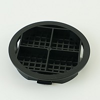 Plain Black 68mm Round Vents – Soffit Ventilation for Roofline