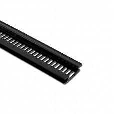 H Soffit Vent Strip Black – 5m uPVC Ventilation Strip for Soffit Cladding