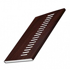 300mm Vented Flatboard uPVC Rosewood Soffit – 9mm Thick, 5m