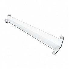 White Bullnose Fascia External Corner Joint – E22, 250mm