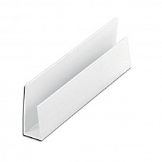 White Hollow Soffit/Cladding Edge Trim – 10mm Edge Trim, 5m Length