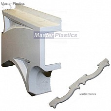 Gable End Feature - Clips for Square Leg Board, 500mm Lengths (Interlocking)