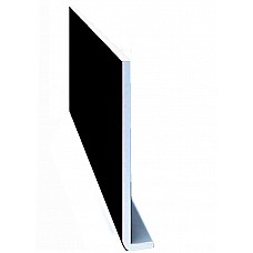 175mm Plain Black UPVC Fascia Board