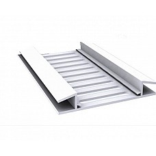 White H Soffit Vent Strip – 80mm x 5m, Ideal for Soffit and Cladding