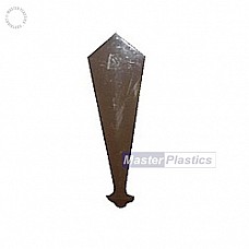 Gable Finial Plain Brown Finish