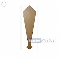 Gable Finial Plain Caramel